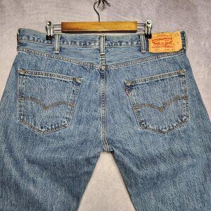 Levis 501 Jeans Mens 38x32 Straight Leg Button Fly Classic‎ Vintage Denim Pants